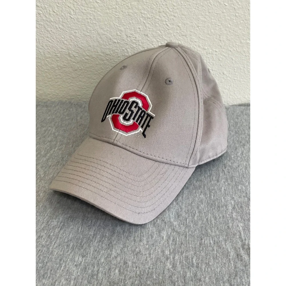 Fan Favorite Ohio State Hat Mens OSFM Grey Excellent Embroidered Baseball Cap